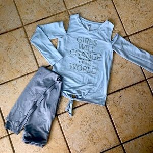 2 pc active wear set. “Reflex” girl size 10.